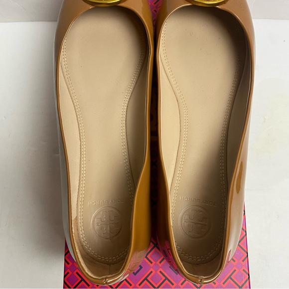 Tory Burch Chelsea Ballet Umber Tan Patent Leather size 9.5 - Picture 10 of 12